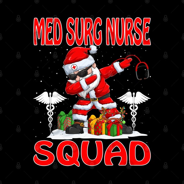 Christmas Med Surg Nurse Squad Reindeer Pajama Dabing Santa by intelus