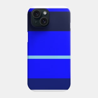 A scarce melt of Sky Blue, Primary Blue, Darkblue and Cetacean Blue stripes. Phone Case