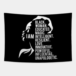 I am a powerful black Woman, black Woman, Black Girl Magic Tapestry