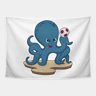 Octopus Soccer player Soccer Tapestry