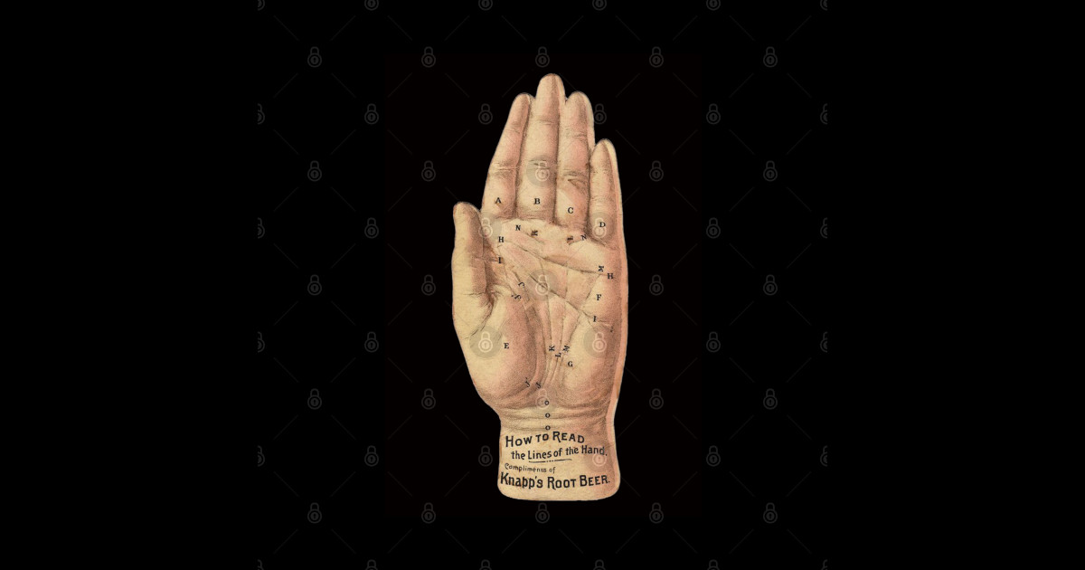 How to Read the Lines of the Hand Vintage Chiromancy Diagram