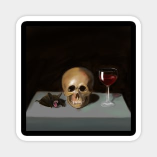 Vampire Still-Life Painting Magnet