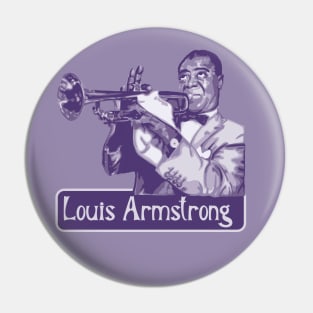 Louis Armstrong Portrait Pin