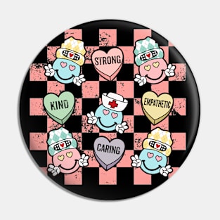 Nurse Conversation Hearts Valentine Day Appreciation Pin