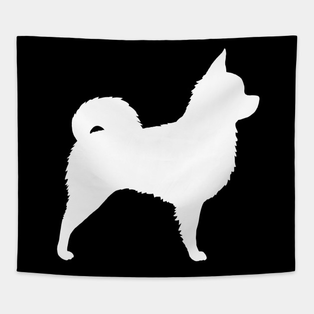 Long Haired Chihuahua Silhouette S Chihuahua Tapestry
