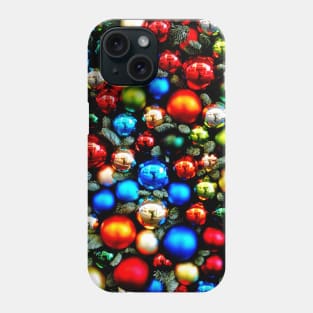 Christmas tree balls Phone Case