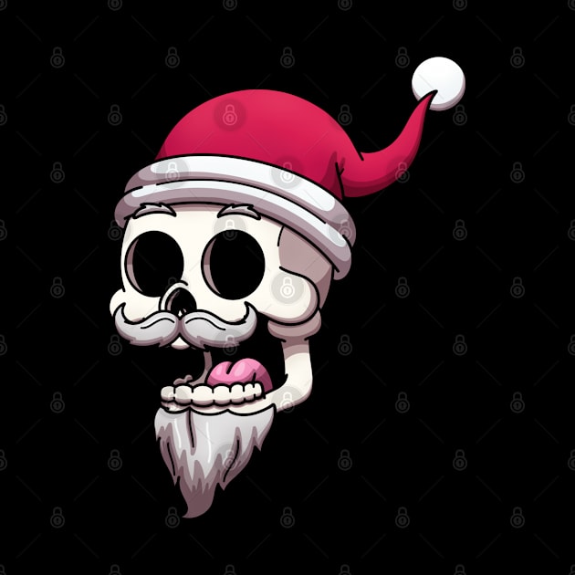 Santa Claus Skull by TheMaskedTooner