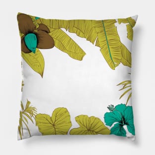 Seamless tropical pattern with banana palms Pillow
