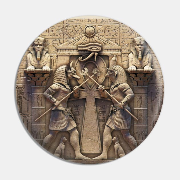 Egyptian Gods Pin by David Penfound Artworks