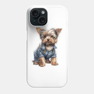 Farmer Yorkshire Terrier Dog Phone Case