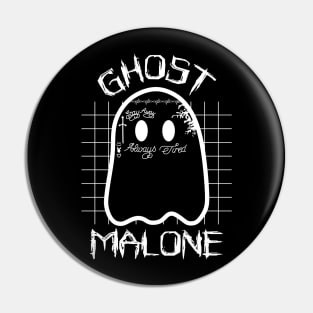 Ghost Malone Spooky Halloween Pin