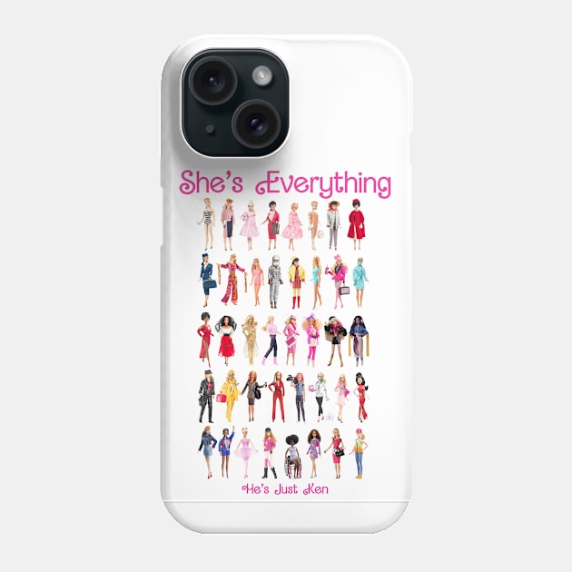 Barbie Through the Ages Phone Case by MycaClark