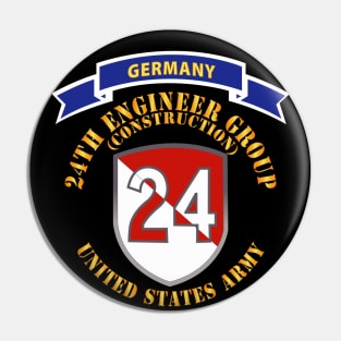 24th Engineer Group (Construction) - 1954 - 1972 w Germany Tab X 300 Pin