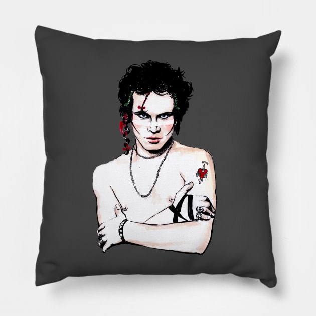 Adam Ant Pillow by Otracreativa