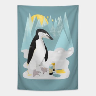 PENGUIN GRAFFITI ARTIST Tapestry