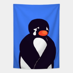 sad noot penguin meme / pingu Tapestry