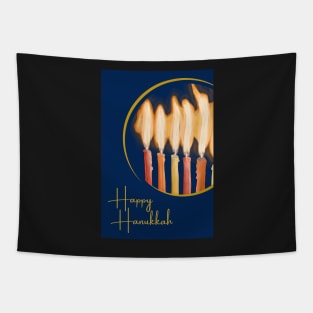 Festival of Lights Hanukkah Design Tapestry