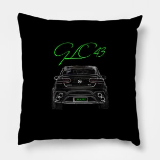 Mercedes AMG GLC 43 Car SUV Rear View Pillow