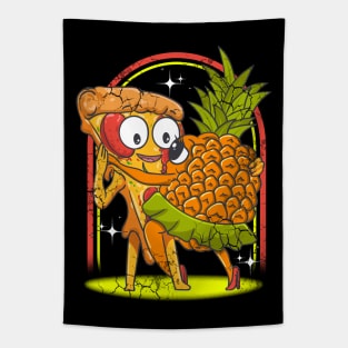 Pineapple Pizza Food Hawaiian Italian Funny Humor Gift Tapestry