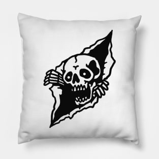 Skull Tearing up Pillow