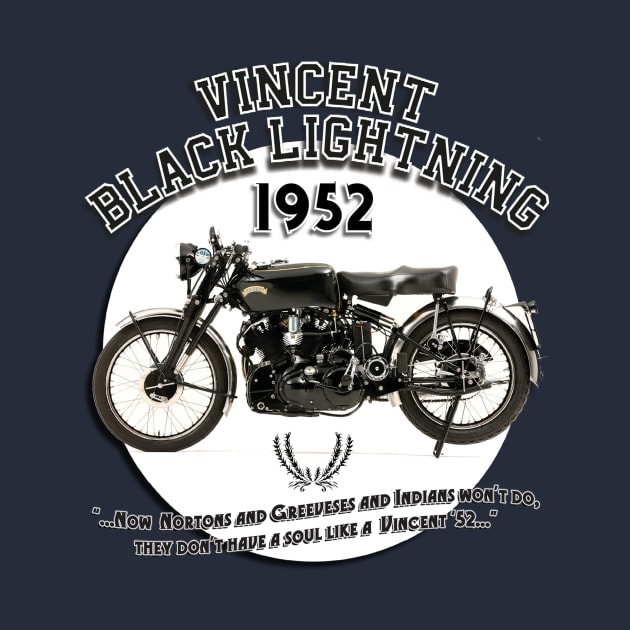 VINCENT BLACK LIGHTNING 1952 by Armadillo Hat