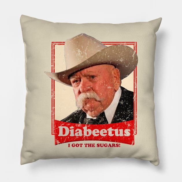 Diabeetus I Got The Sugars! Pillow by Brown777