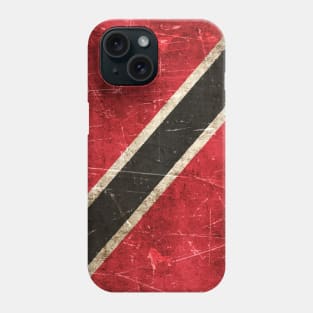 Vintage Aged and Scratched Trinidadian Flag Phone Case