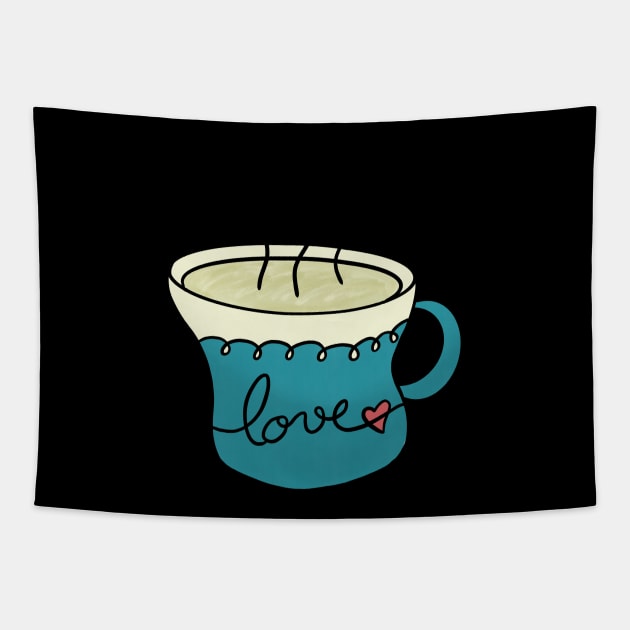 Cuppa / Dreams, Light & Love Tapestry by nathalieaynie