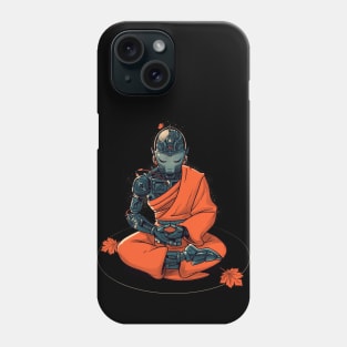 Meditation Robot Monk by Tobe Fonseca Phone Case