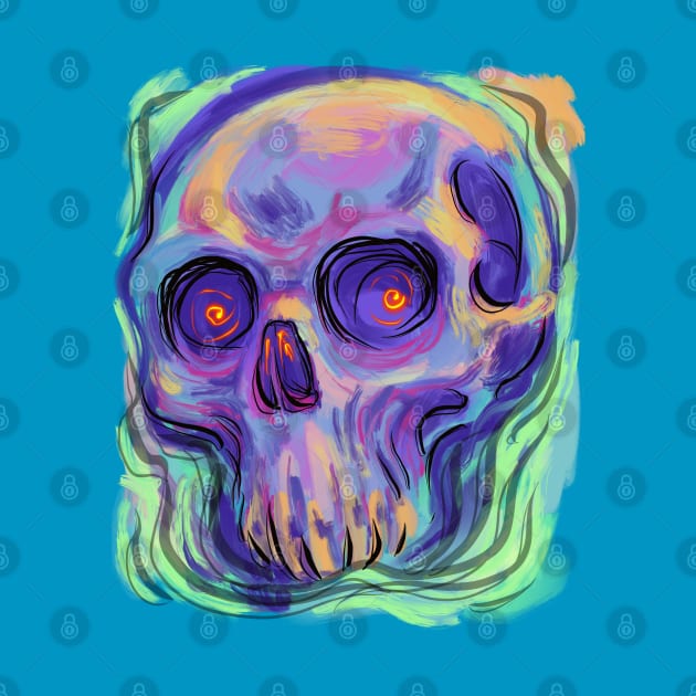 Skull Oil Paint by Shawnsonart