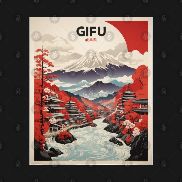 Gifu Japan Vintage Poster Tourism by TravelersGems