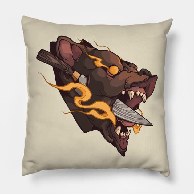 bear Pillow by i want money