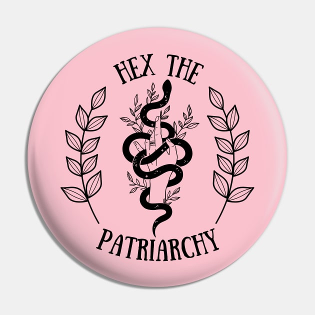 Hex the Patriarchy Pin by capesandrollerskates 