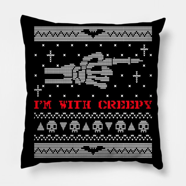 Halloween Ugly Sweater Pillow by MONMON-75