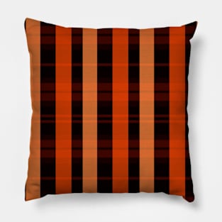 Sunset and Sunrise Aesthetic Evander 2 Hand Drawn Textured Plaid Pattern Pillow