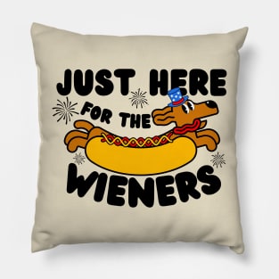 just here for the wieners Pillow