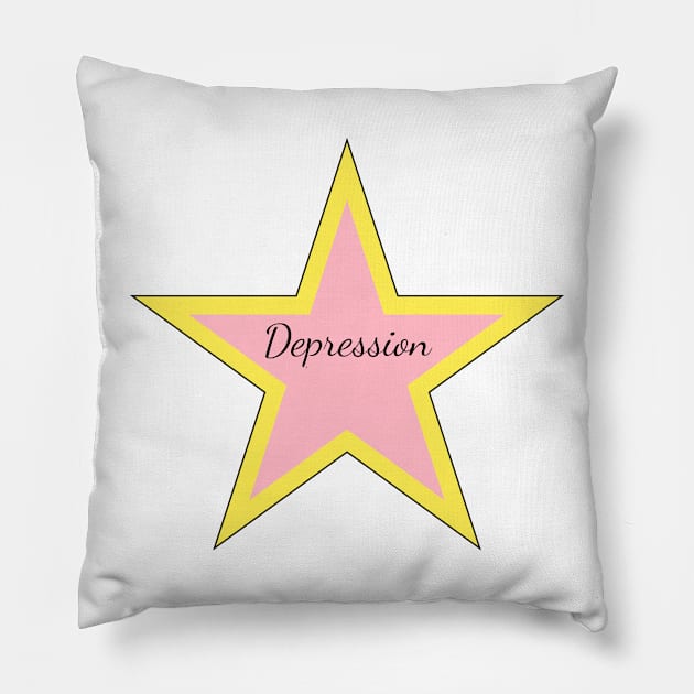 Aesthetic depression star. Sticker, T-shirt Pillow by CNHStore