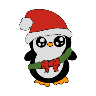 Cartoon Christmas Penguin T-Shirt