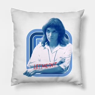 severance series Britt Lower fan works let me out graphic design by ironpalette Pillow