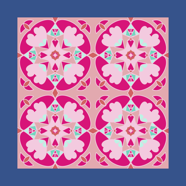 Elegant Pink Seamless Pattern by Ninadventurous