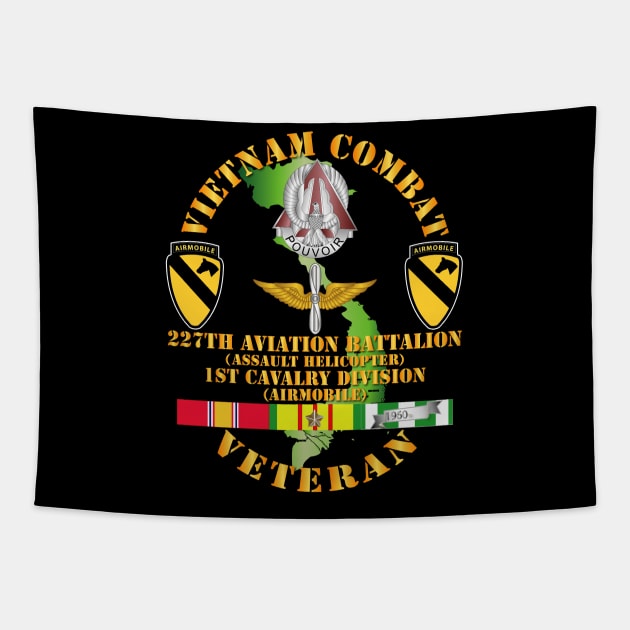 Vietnam Combat Cavalry Veteran w 227th Aviation Bn - 1st Cav Div Tapestry by twix123844