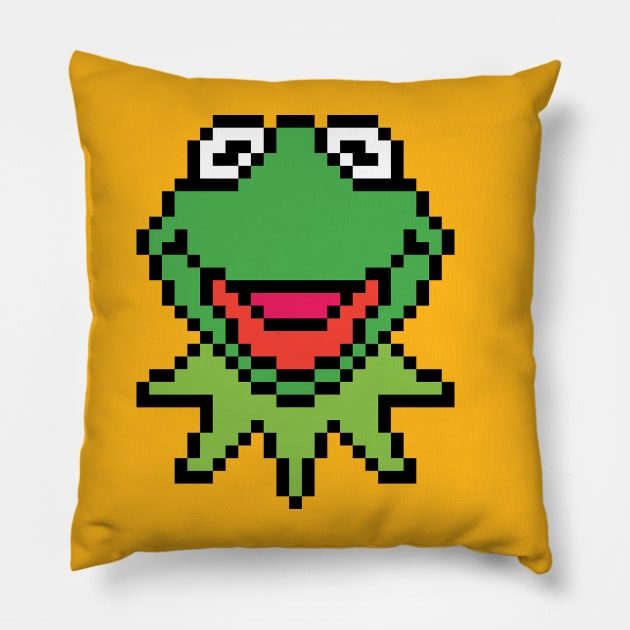 kermit the frog Pillow by armeenpowerputt