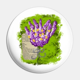 Bookish Lavender Bouquet Pin