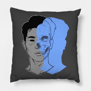 asian skull side Pillow