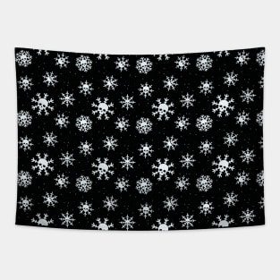 Skull Snowflakes Tapestry