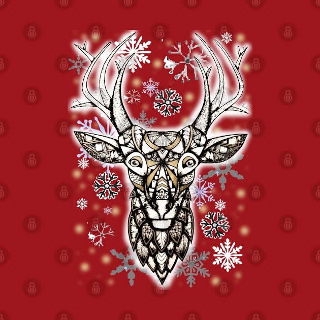 Christmas deer by Lamink