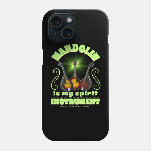 Music instruments are my spirit, mandolin. Phone Case by Papilio Art