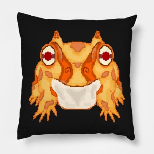 Frog Pixel Art Pillow