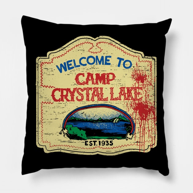 Crystal Lake Pillow by Dark Planet Tees