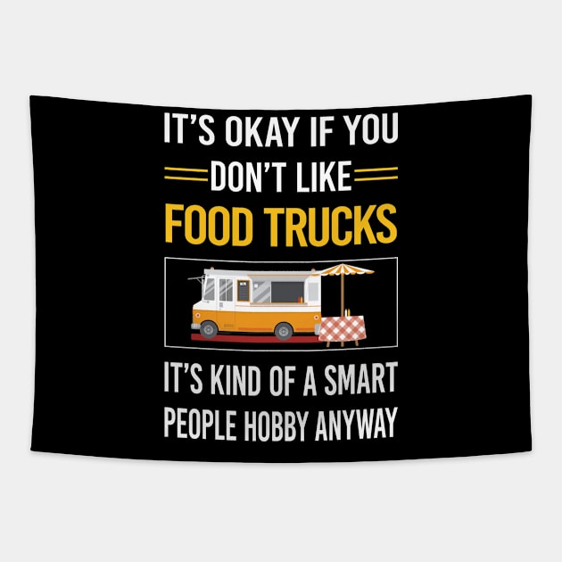 Funny Smart People 02 Food Truck Trucks Tapestry by relativeshrimp